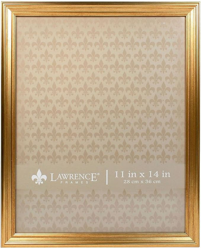 Lawrence Frames 536211 11x14 Sutter Burnished Gold Picture Frame | Amazon (US)