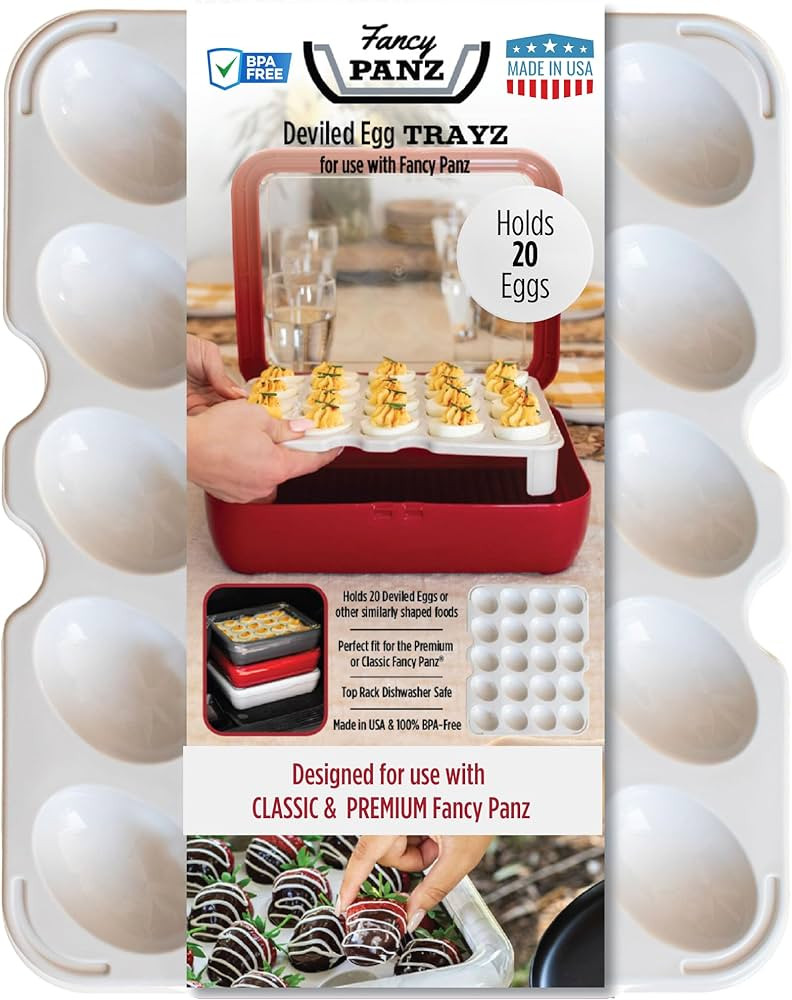 Fancy Panz Deviled Egg Trayz Insert for use with Fancy Panz Classic, Premium & 2in1. Holds 20 egg... | Amazon (US)