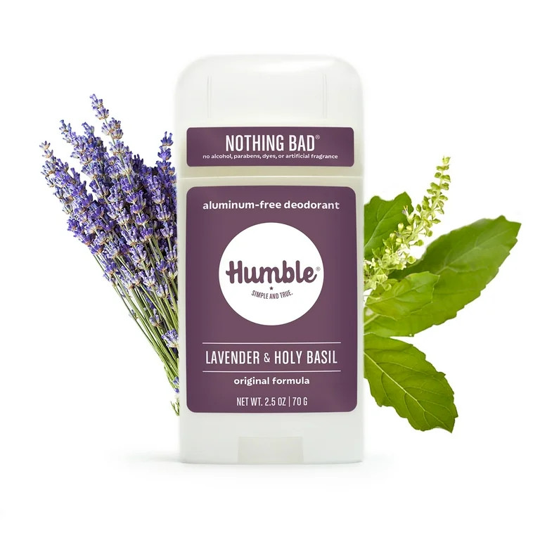 Humble Brands Original Formula Aluminum Free Deodorant, Lavender & Holy Basil, 2.5oz | Walmart (US)