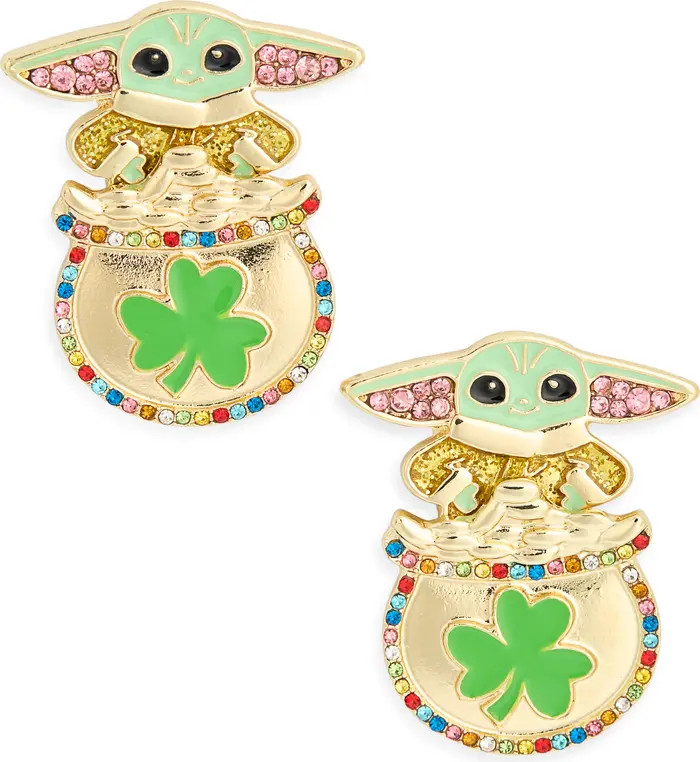 BaubleBar x Disney® Grogu Pot Of Gold Stud Earrings | Nordstromrack | Nordstrom Rack