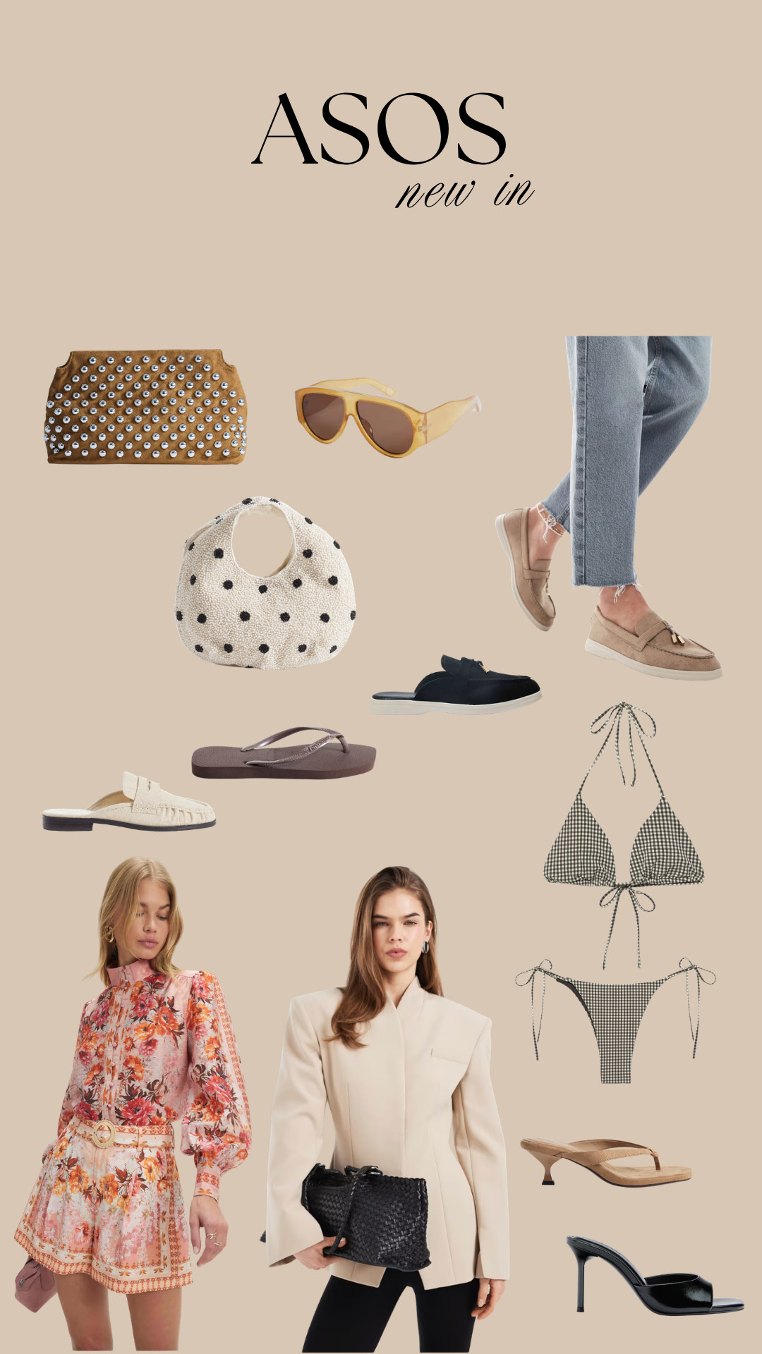 ASOS New In Faves
Night Out Look, Spring Outfit inspo, polka dot, Spring Patterns, Floral Print, Sandals, Heels, Loafers, Sunnies 

 #LTKuk #LTKspring #LTKeurope