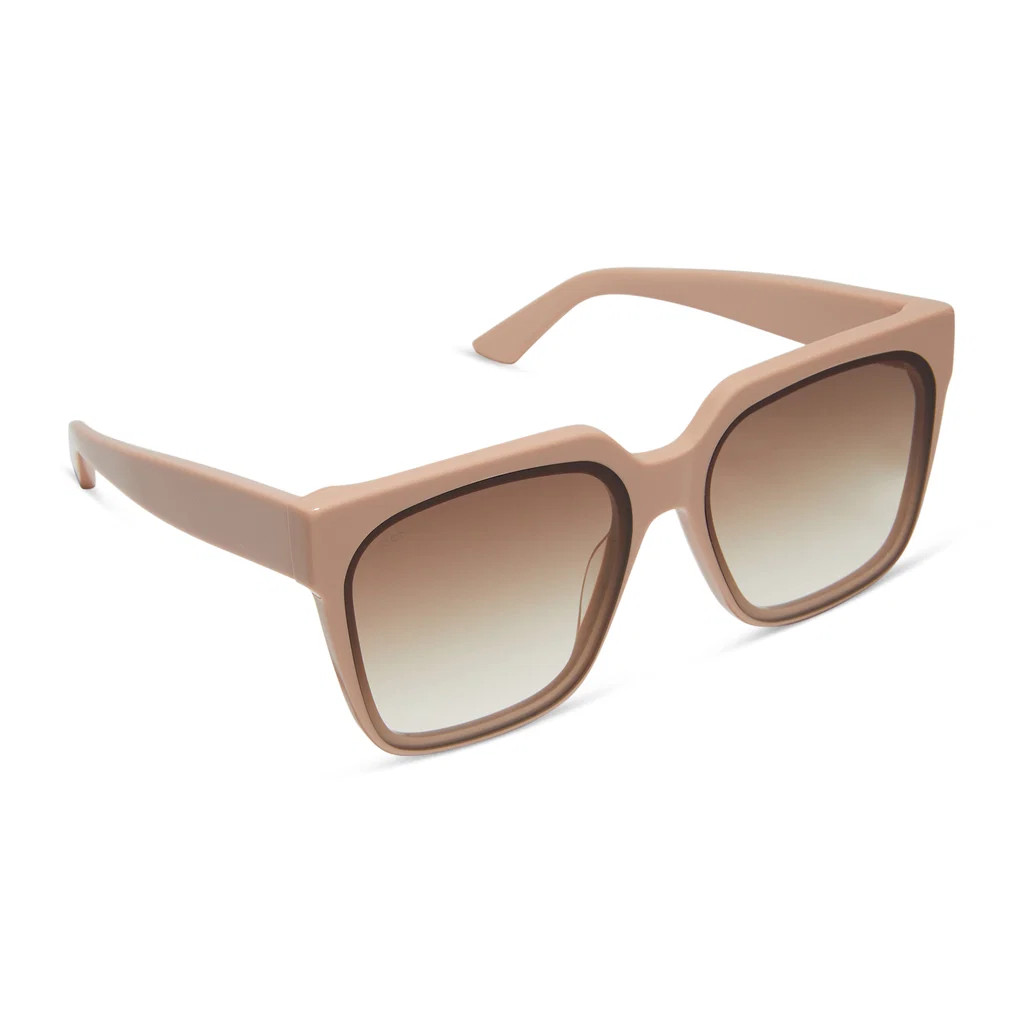 COLOR: nude brown gradient sunglasses | DIFF Eyewear