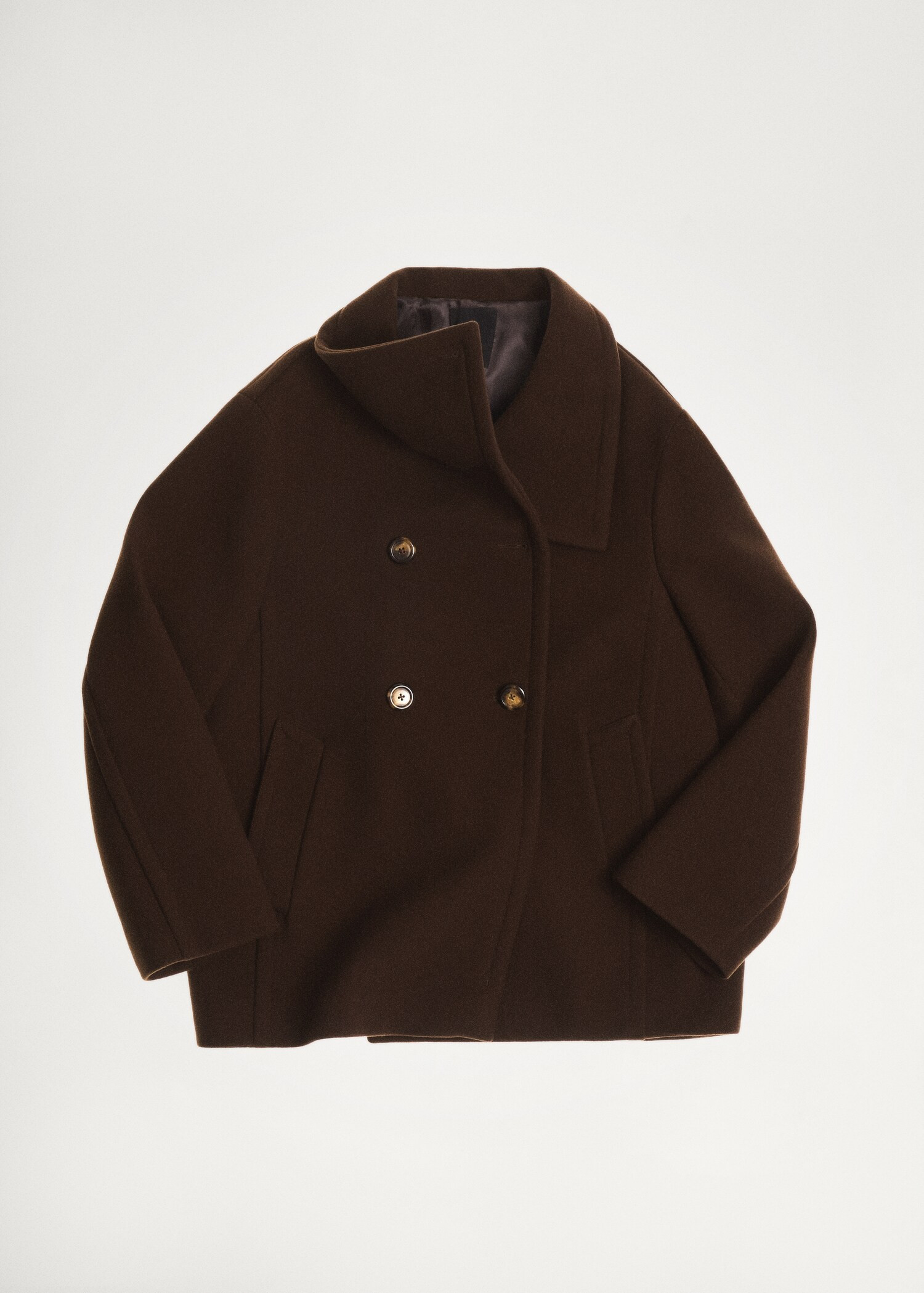 Short virgin wool coat - Women | MANGO United Kingdom | MANGO (UK)