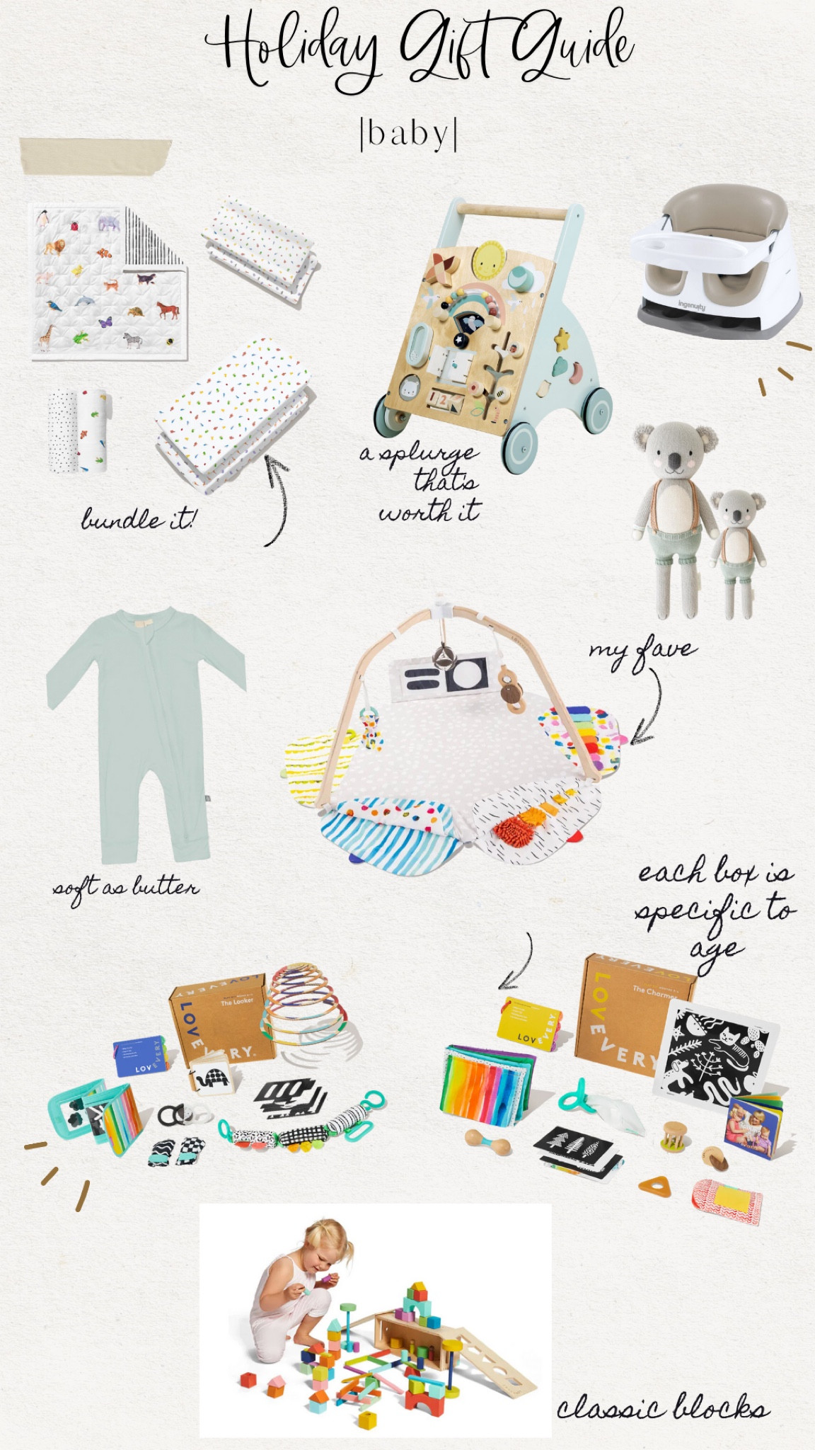 Holiday gift guide for your new baby 💕