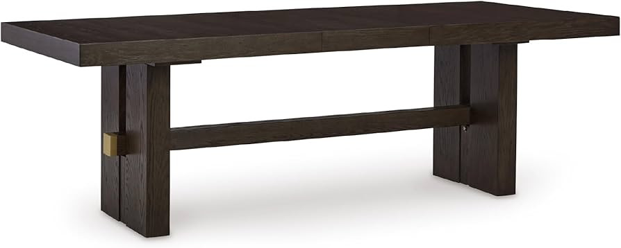 Signature Design by Ashley Burkhaus Rectangle Dining Room Extension Table, Removable Center Leaf,... | Amazon (US)