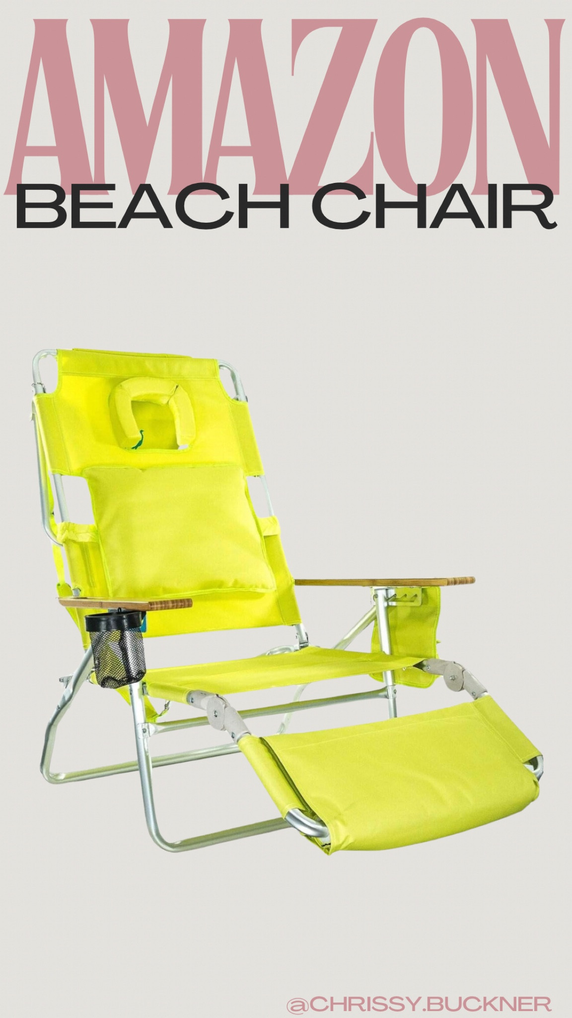 amazon find must have beach chair 🏖️ 

#LTKtravel #LTKMostLoved #LTKswim