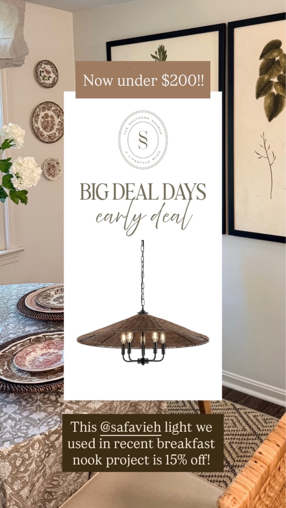 Early Prime Day Deals!! This Savafieh light fixture is fabulous and now under $200! 

#PrimeDay #TheSouthernSource #AmazonFinds

#LTKSaleAlert #LTKdayinmylife #LTKmorningroutine