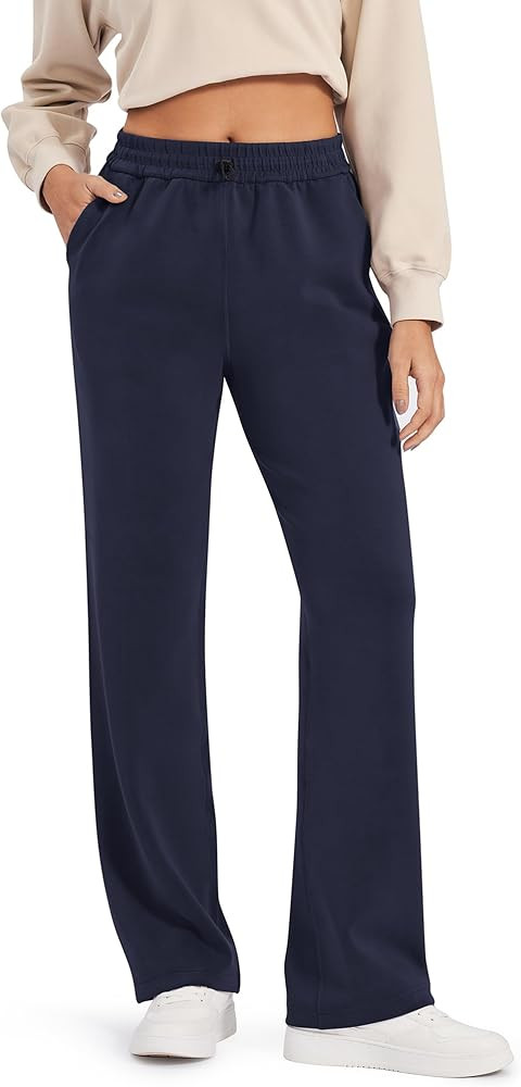 G4Free Smoofit Wide Leg Sweatpants Yoga Pants with Pockets Drawcord Casual Lounge Pants Modal Sof... | Amazon (US)