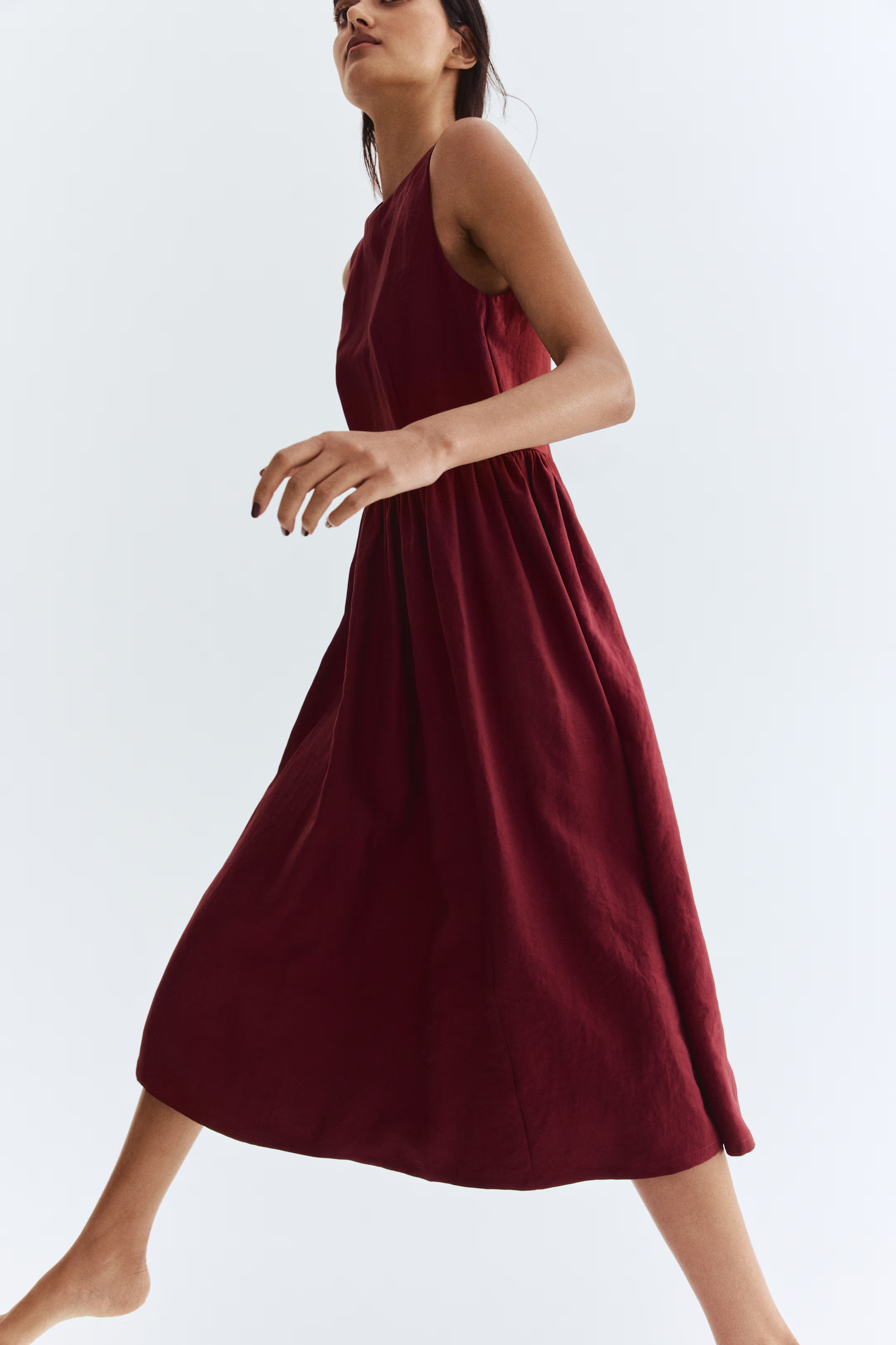 Sleeveless Twill Dress | H&M (US + CA)