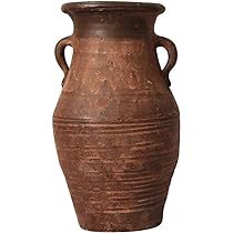DWQ Vase Handmade Vintage Vase Ceramic Flower Vase 11.8in/30cm, Old Clay Pottery Flower Arrangeme... | Amazon (US)