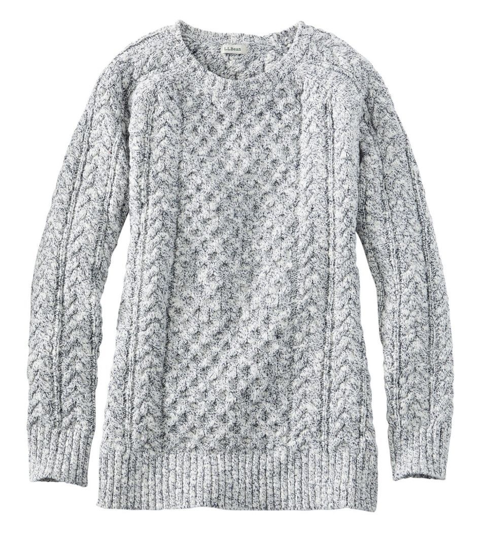 Women's Cotton Ragg Sweater, Cable Crewneck | L.L. Bean