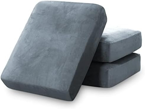 Stretch Velvet Couch Cushion Covers for Individual Cushions Sofa Cushion Covers Seat Cushion Covers, | Amazon (US)