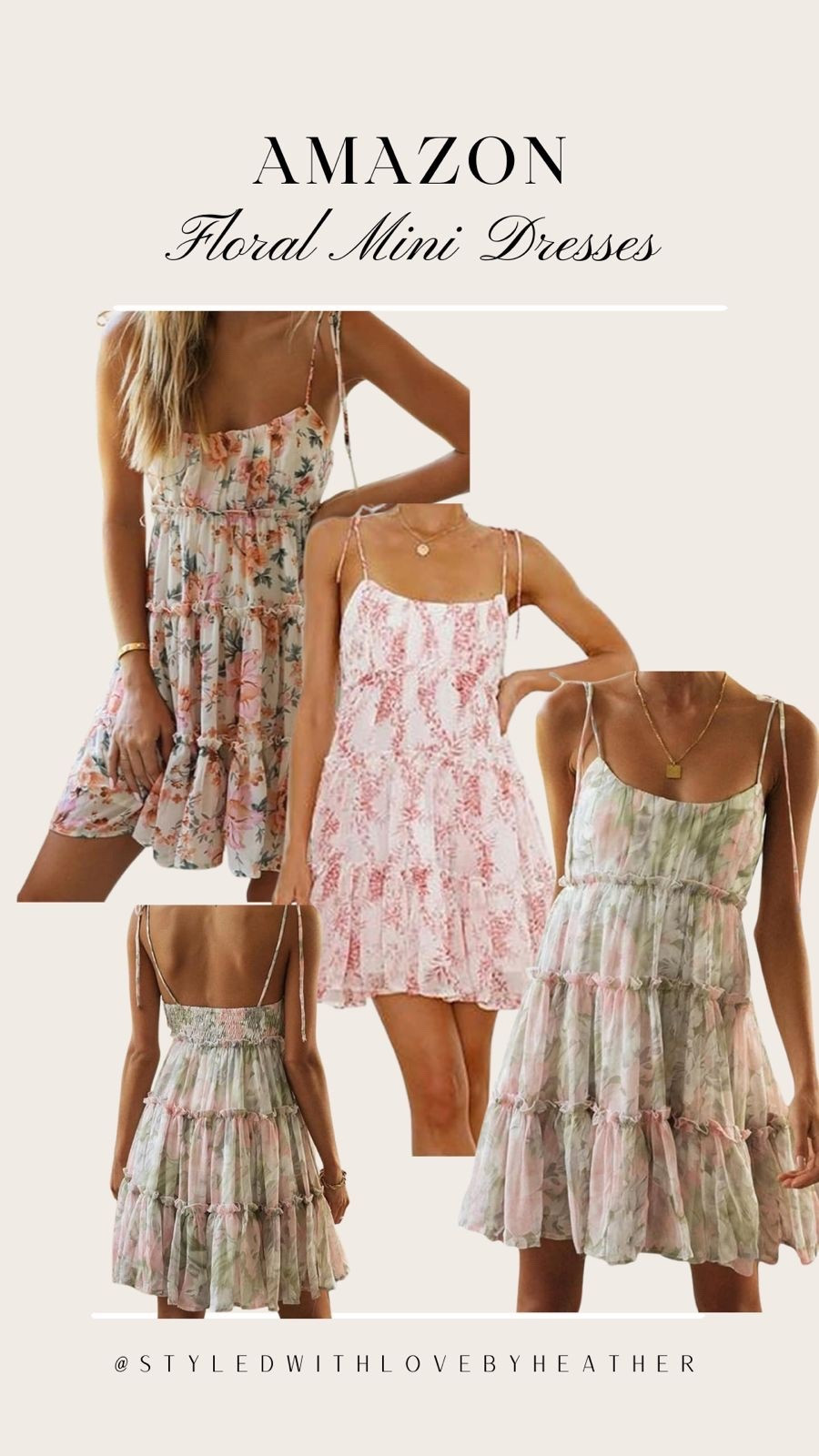 If you love feminine spring dresses, these Amazon finds are so good 🌸
Lightweight, flowy and perfect for warm weather. Linked in my LTK.

#LTKSpringSale #LTKmomlife #LTKgrwm