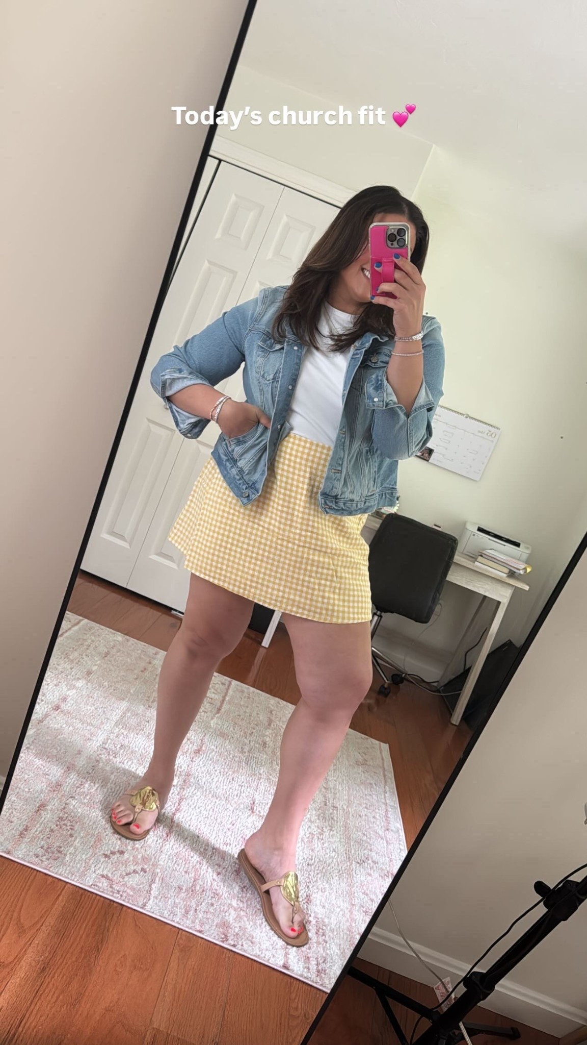 Today’s church outfit! L skort/XL tee/XL denim jacket 💕 

Midsize outfit inspo, spring outfit inspo, affordable fashion, spring style, spring fashion 

#LTKMidsize #LTKFindsUnder50 #LTKSummerEdit
