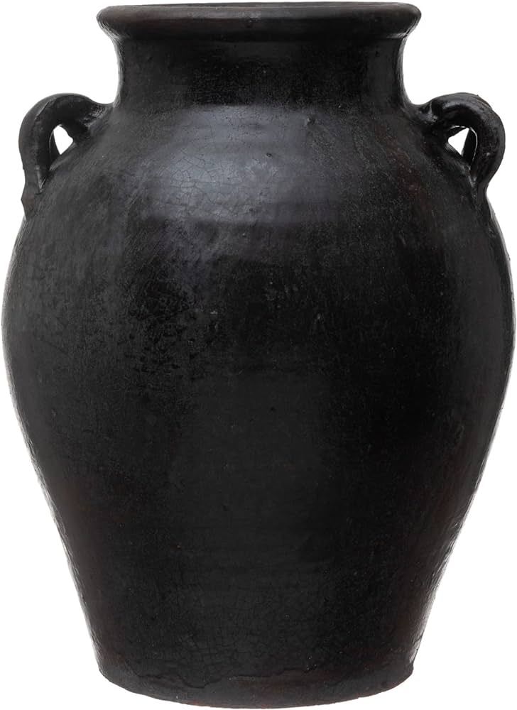 Amazon.com: Creative Co-Op Found Decorative Clay Jar, Black, 12'' : Home & Kitchen | Amazon (US)