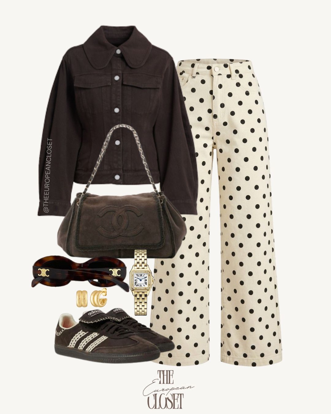 Bring a fresh feel to your spring wardrobe with a chic polka dot pants outfit and nod to the popular polka dot skirt outfit summer trend. Pair with a white polka dot top outfit or keep it simple with a basic tee for effortless style that fits any day out. Whether you’re spending time at a café or enjoying a weekend stroll, this playful pattern makes your look stand out. Shop the look  

 #LTKgrwm #LTKootd #LTKU
