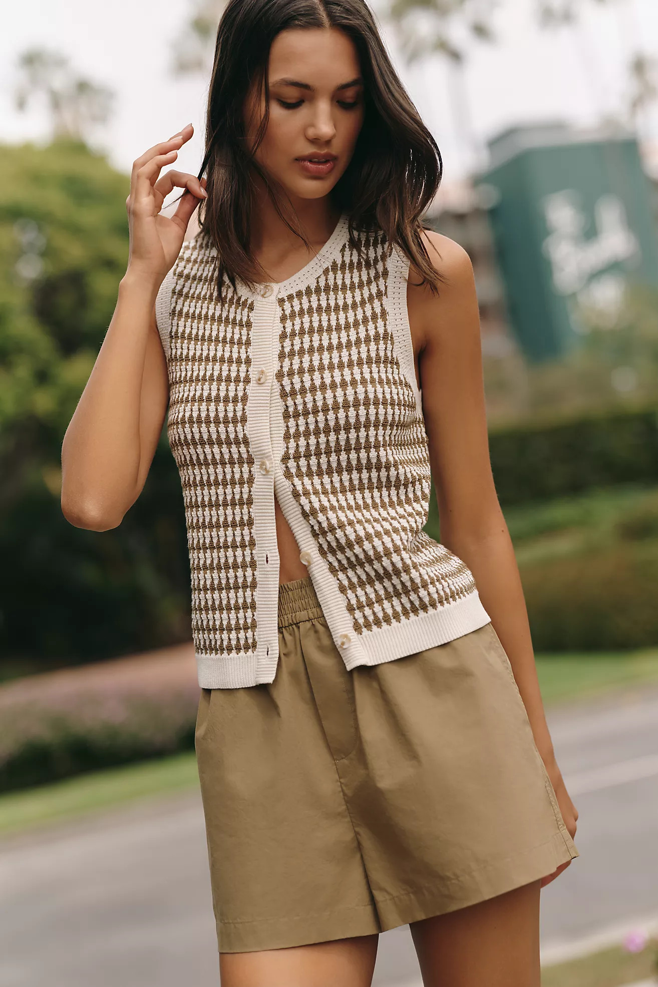 Varley Aura 100% Cotton Knit Top | Anthropologie (US)