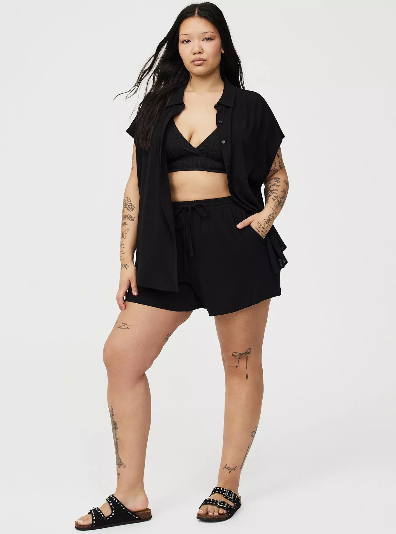 Pull On Gauze High Rise Short | Torrid (US & Canada)
