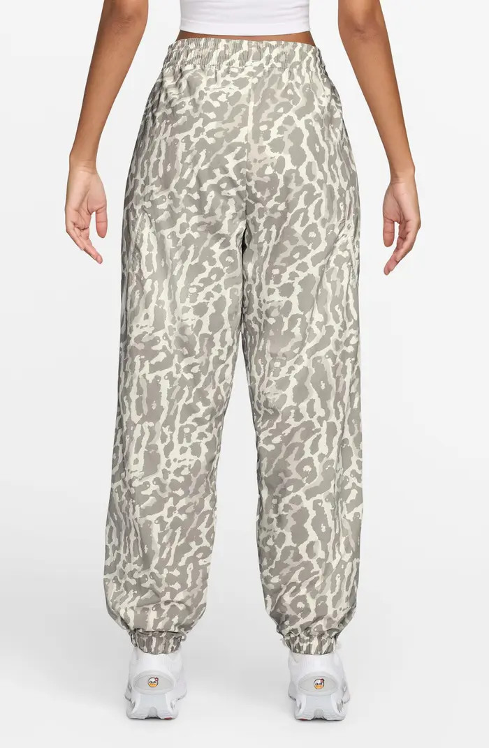 Leopard Print Nylon Sweatpants | Nordstrom