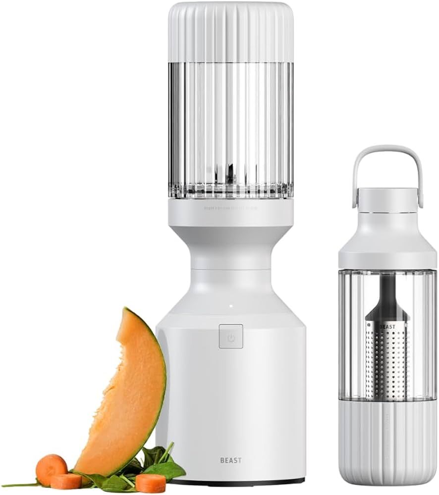 Beast Blender + Hydration System | Blend Smoothies and Shakes, Infuse Water, Kitchen Countertop Design, 1000W (Cloud White) | Amazon (US)
