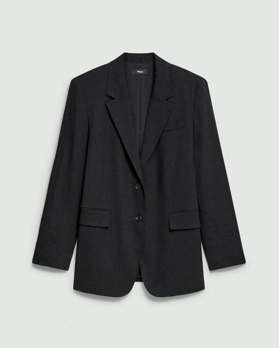 Relaxed Blazer in Good Linen | Theory
