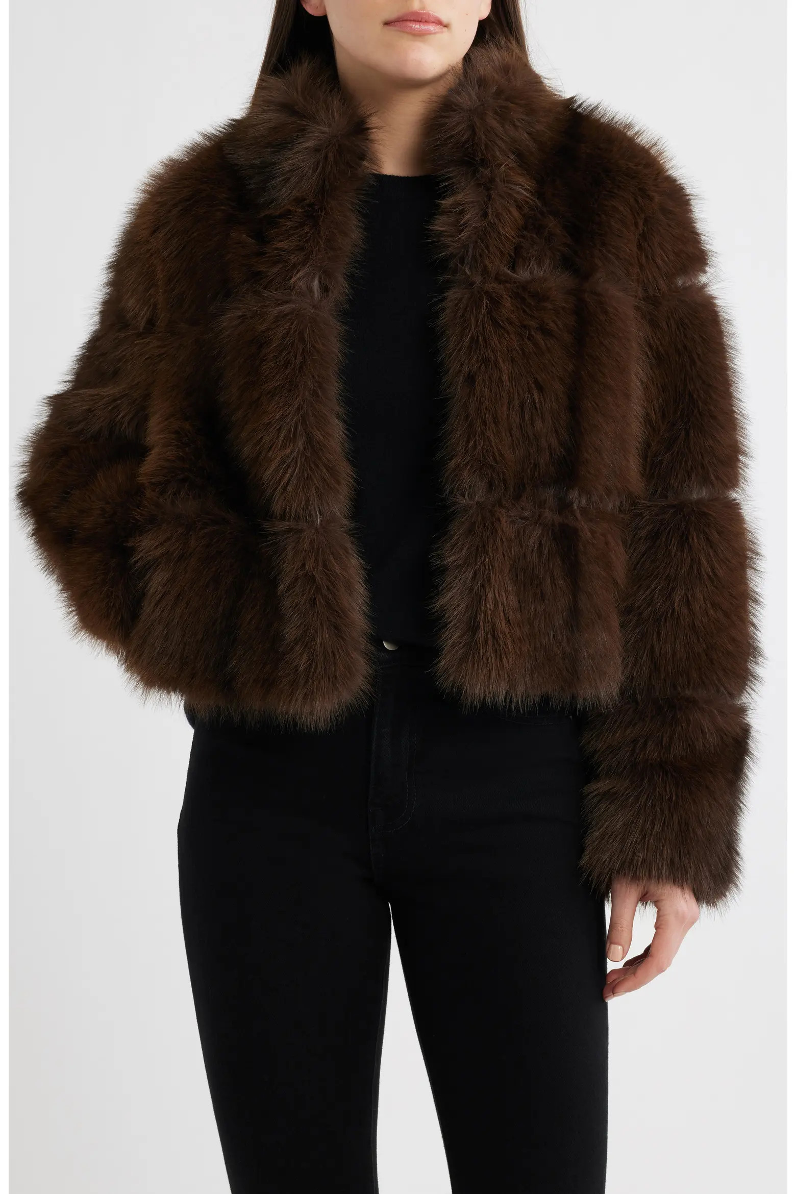 Chubby Crop Faux Fur Jacket (Women) | Nordstrom | Nordstrom