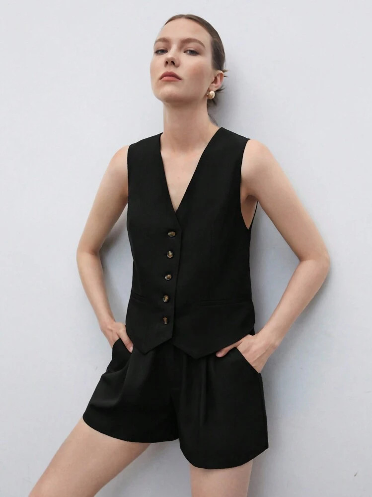 BizChic Conjunto De Ternos Femininos Em Cor Sólida | SHEIN