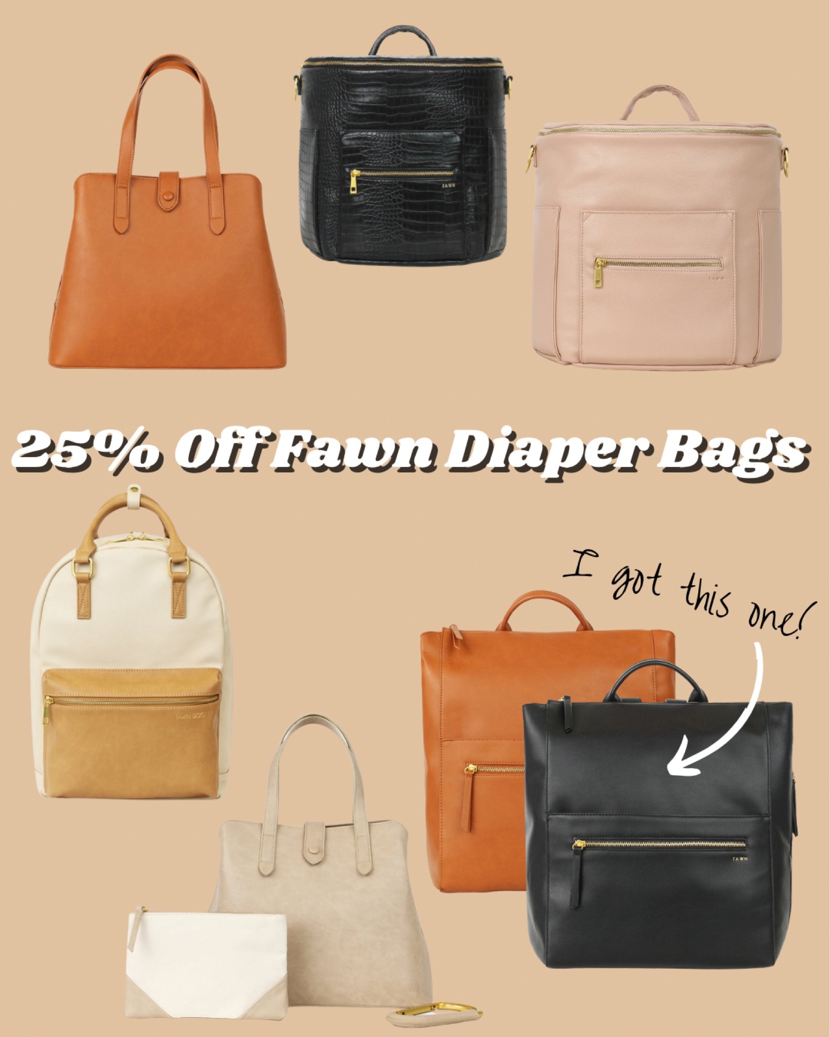 use code LABORDAY25 for 25% off Fawn Design SITEWIDE! i grabbed the square pack since i needed a bigger diaper backpack for when baby is born!

#LTKsalealert #LTKSale #LTKbaby