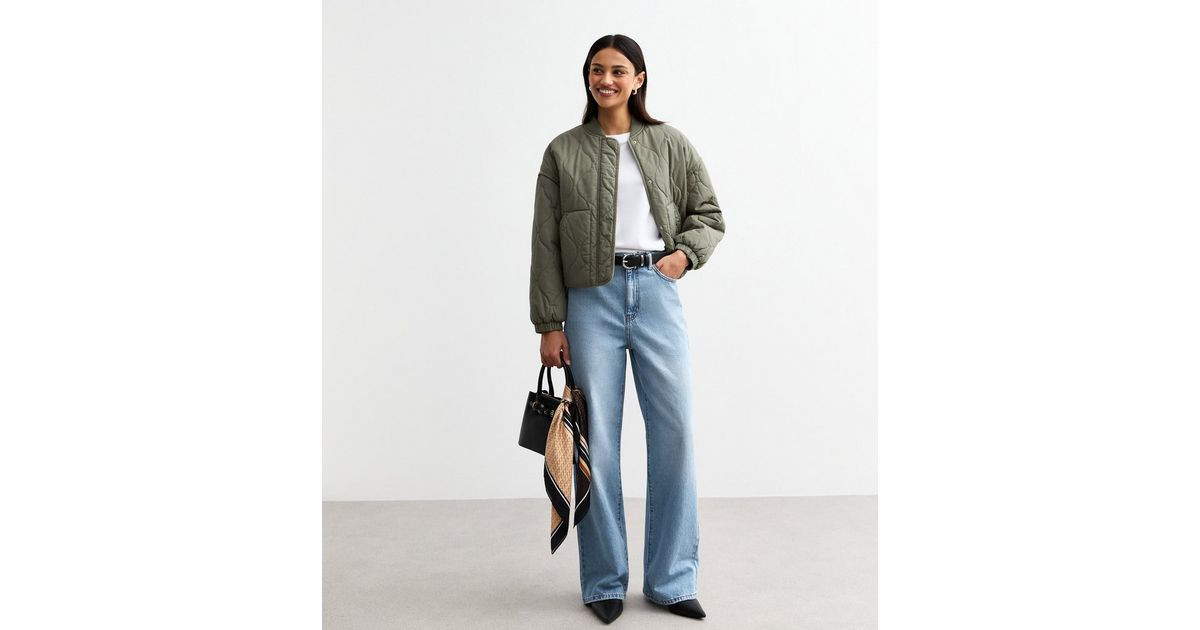 Blue High Waist Adalae Wide Leg Jeans | New Look | New Look (UK)