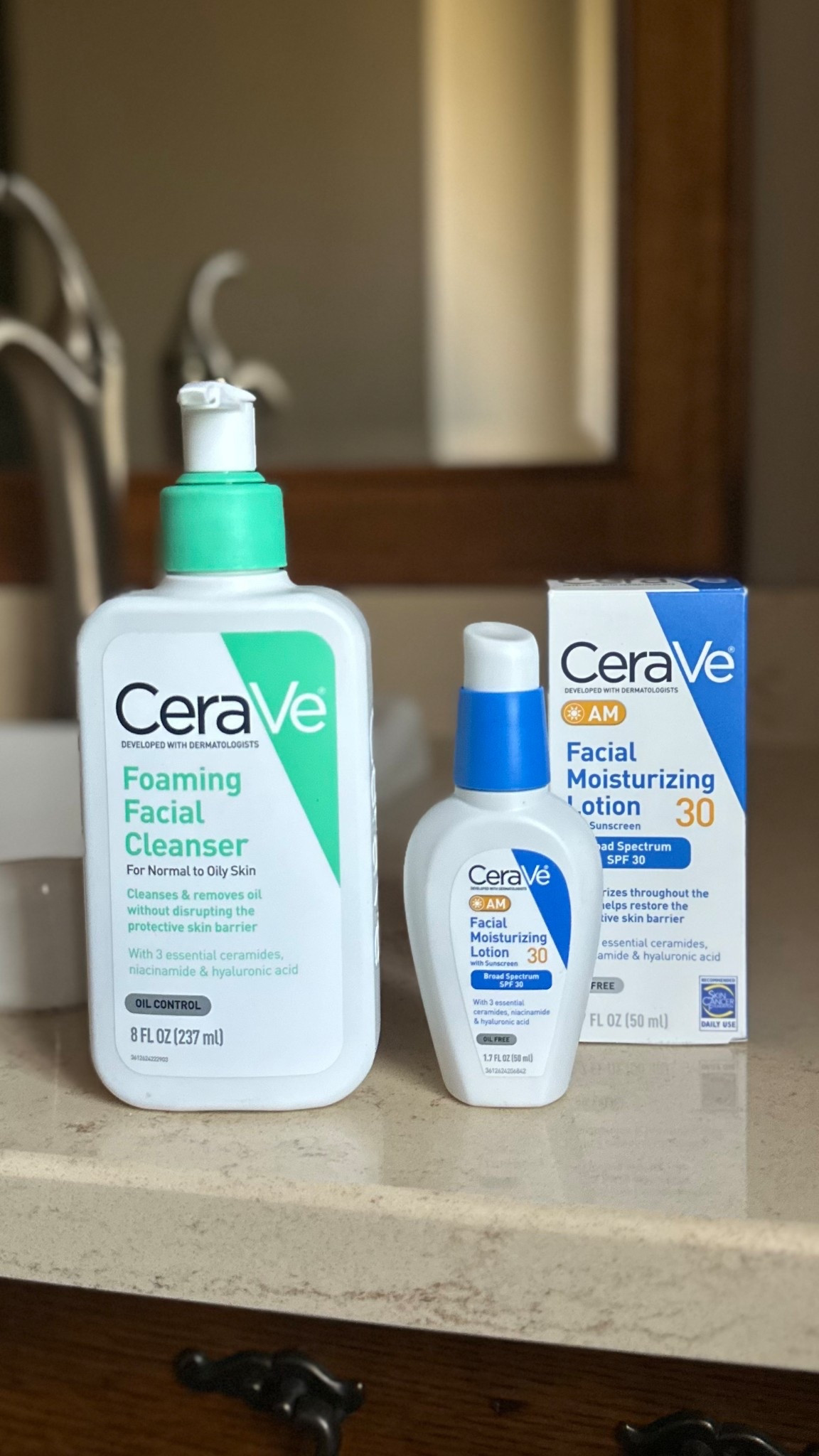 CeraVe Foaming Facial Cleanser + Facial Moisturizing Lotion w/ SPF 30

#LTKmorningroutine #LTKBeauty #LTKgrwm