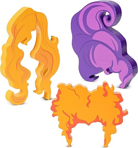 3Pcs Halloween Tiered Tray Sign Hocus Pocus Wooden Table Decorations Halloween Trick or Treat Woo... | Amazon (US)