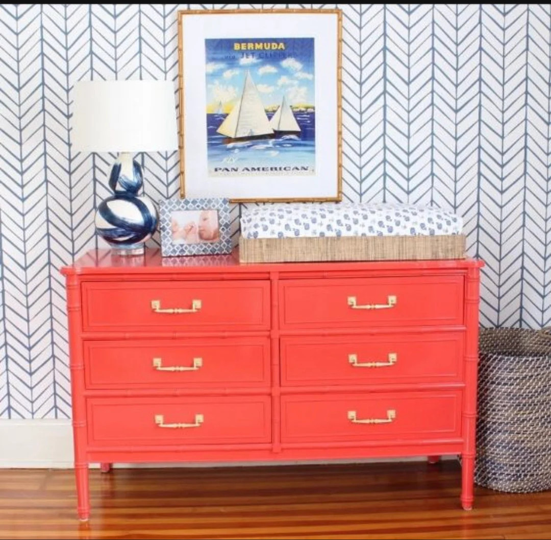 Henry Link Faux Bamboo 6 Drawer - Etsy | Etsy (US)