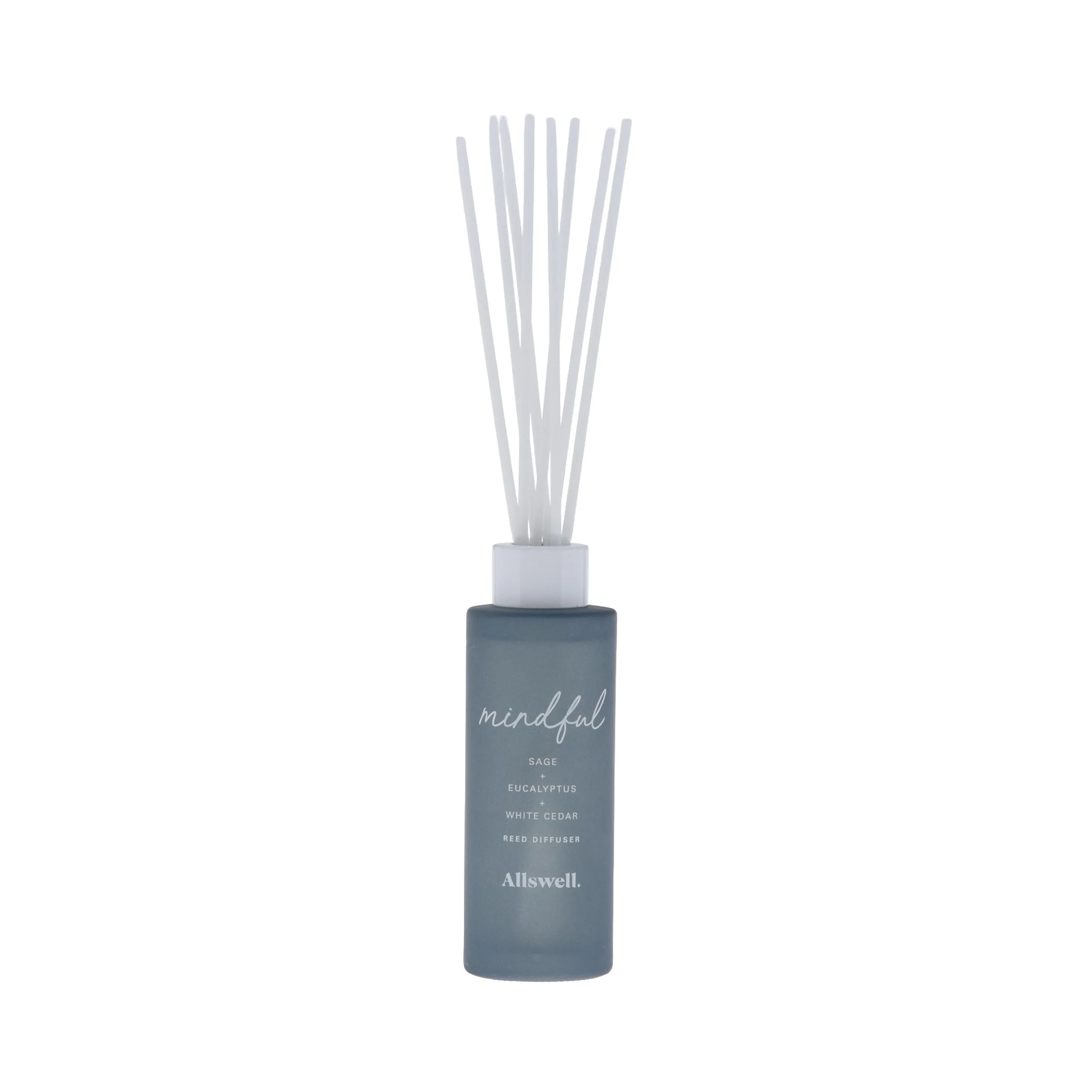 Allswell Mindful (Sage + Eucalyptus + White Cedar) Scented Reed Diffuser 3 Fl Oz (90mL) With 8 Sy... | Walmart (US)