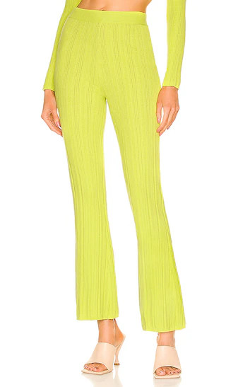 Sahara Knit Pant in Lime Green | Revolve Clothing (Global)