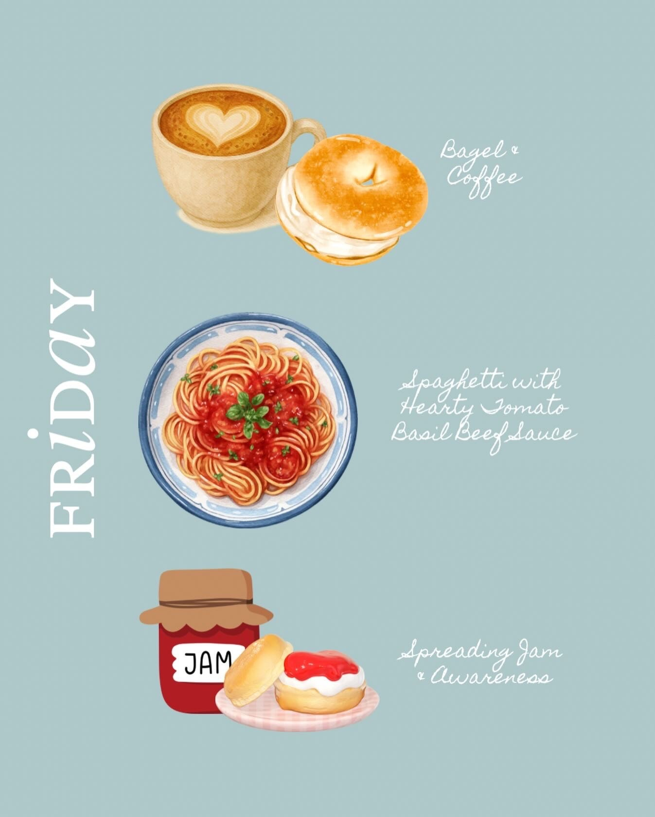 Some mornings begin with big questions, and some begin with a bagel and coffee. Today, I found myself wondering if the quiet after Thanksgiving is its own kind of holiday, a soft pause before late December gathers us all up again.

I kept things simple at the table, saving my energy for tonight’s spaghetti simmering in a tomato basil beef sauce that feels like the culinary version of putting on something cozy.

And in between it all, I am still spreading jam and awareness for Dressember, one small swipe of sweetness at a time. Sometimes the little rituals are what hold the whole day together.

What is on your table today? 

Gracefully yours,
🫶🏻 Jeanie Jo

#LTKHoliday #LTKfoodie #LTKdayinmylife