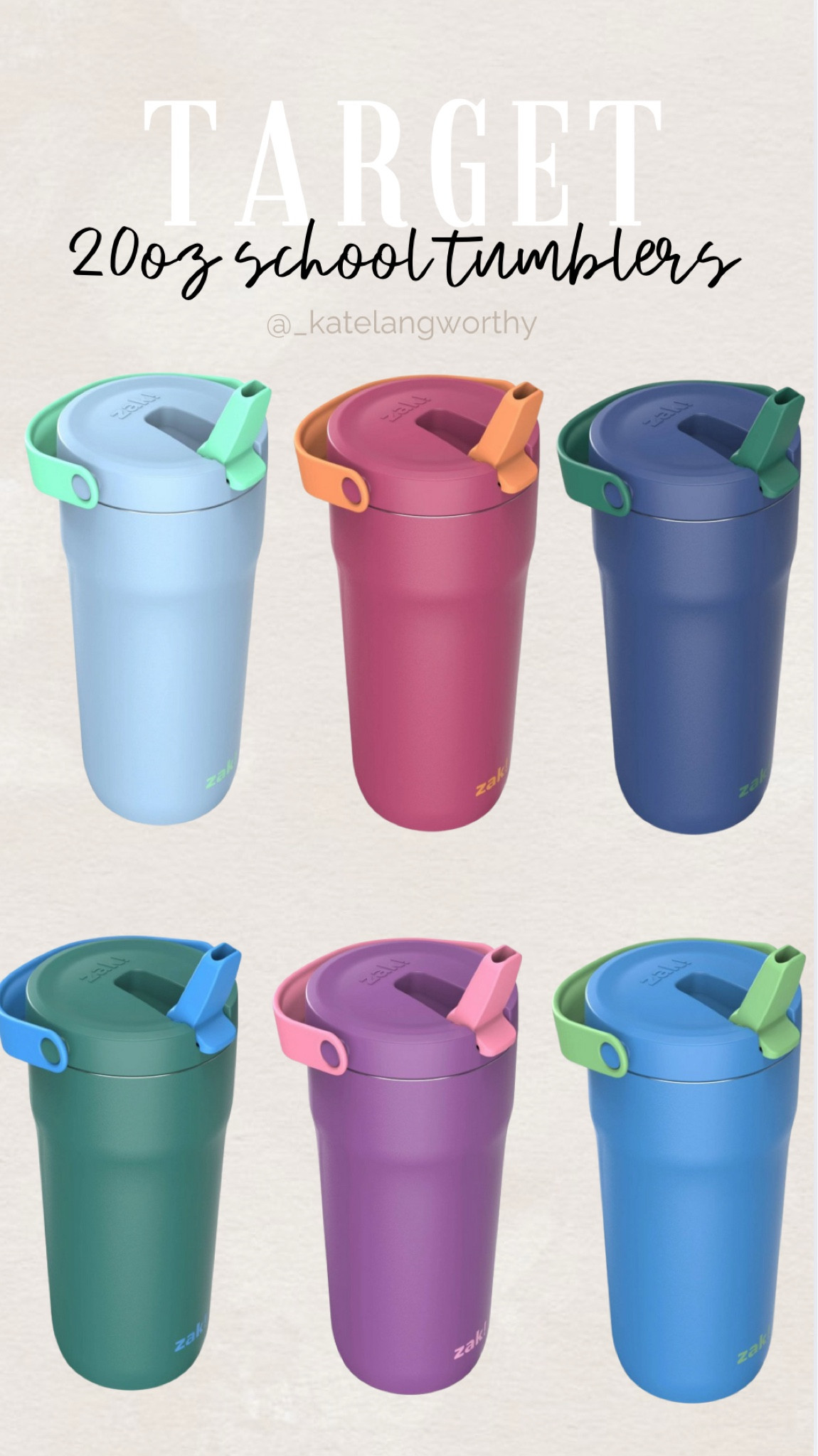 These tumblers from target are our favorite for back to school! Only $9.99 - look for less! Also available in 14oz 🥤 

#LTKFamily #LTKKids #LTKHome