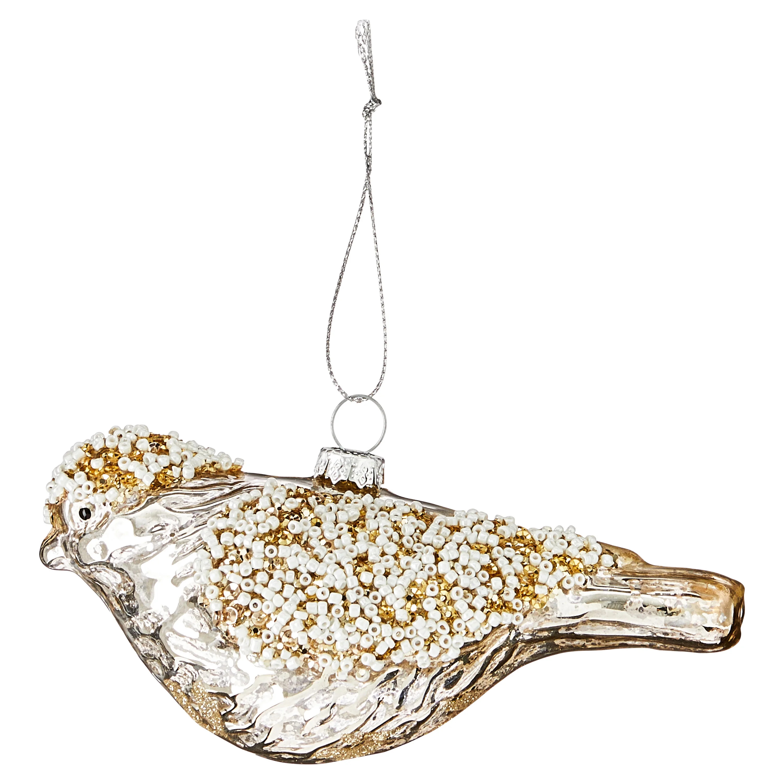 Clear Glass Bird Christmas Ornament, 2.5", by Holiday Time | Walmart (US)