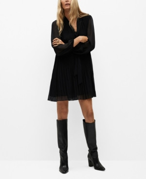 Mango Women's Flowy Pleated Dress | Macys (US)