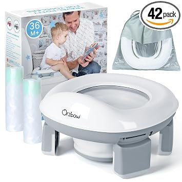 Orzbow Portable Potty Training Toilet, Travel Potty Seat for Toddler Boys Girls with Splash Guard... | Amazon (US)