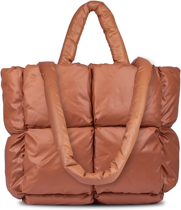 SADDROP Handbags for women,handbags,Large Puffer Tote Bag, Hobo bags for women，Trendy tote bag | Amazon (US)