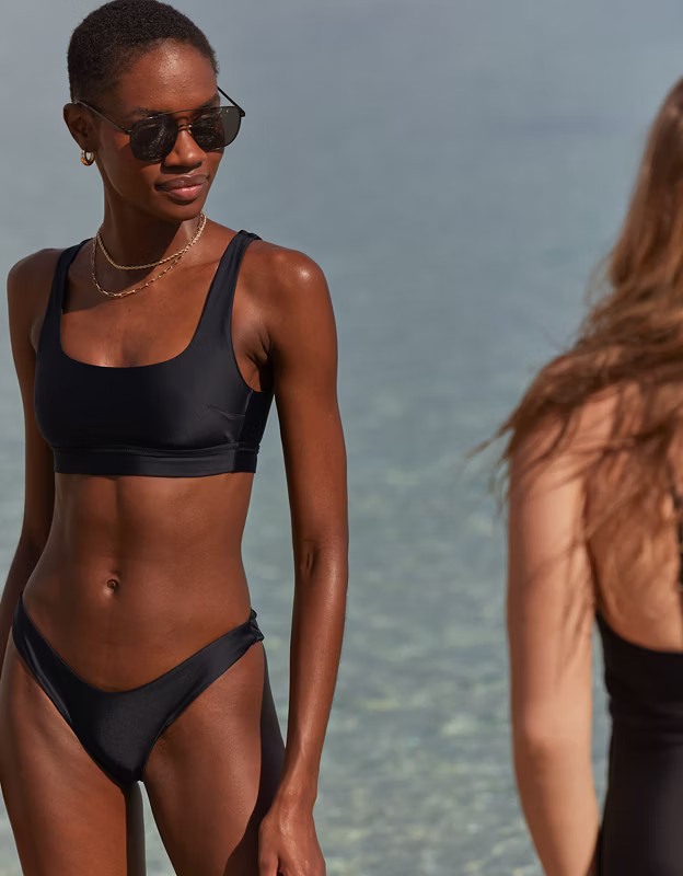 Aerie Banded Wide Strap Scoop Bikini Top | Aerie