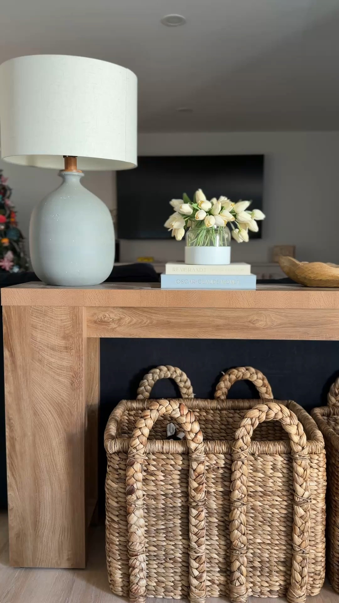 Large woven baskets from Pottery Barn are on sale now! These are great for extra blankets and pillows! AND this stunning console table is on sale from Wayfair!

#LTKHome #LTKSaleAlert