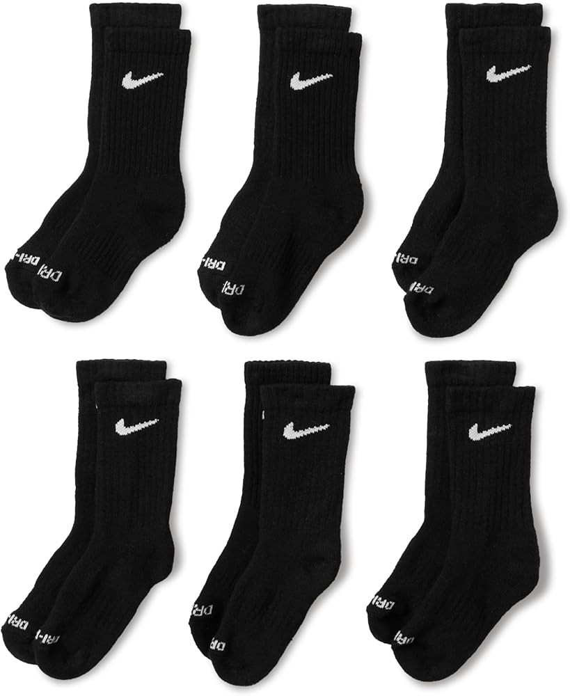 Amazon.com: Nike Unisex Child 6-pack Performance Socks, White, 5-7 US : Clothing, Shoes & Jewelry | Amazon (US)
