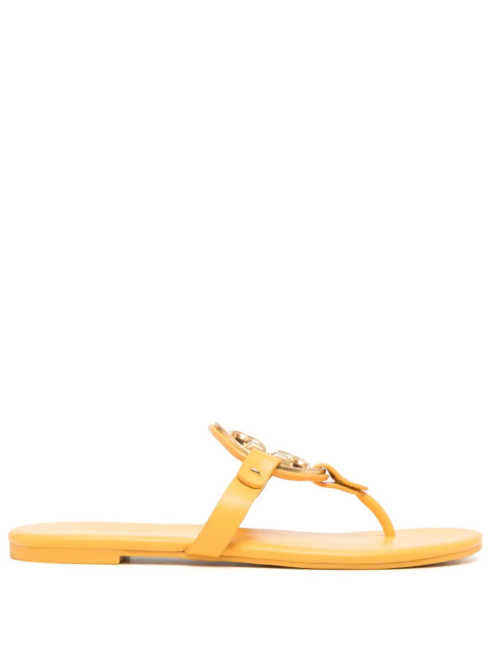 Tory Burch Miller logo-plaque Sandals | Yellow | FARFETCH | Farfetch Global