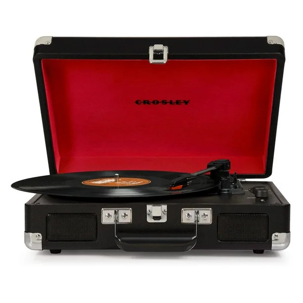Crosley Cruiser Deluxe Stereo Turntable - Black - CR8005D-BK - Walmart.com | Walmart (US)