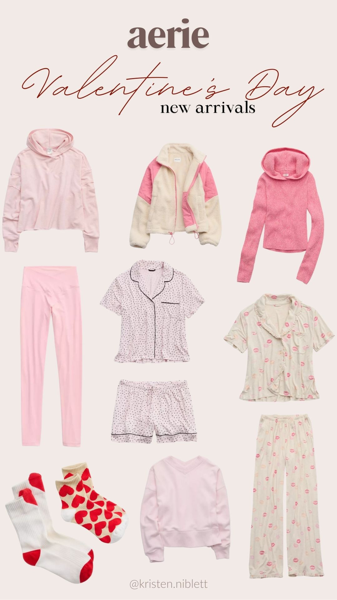 New arrivals from the Valentine's Day collection at Aerie. SO many cute new pj sets, loungewear, athleisure, and cute little accessories that would make great gifts!  

 #LTKSaleAlert #LTKPetite #LTKFindsUnder50