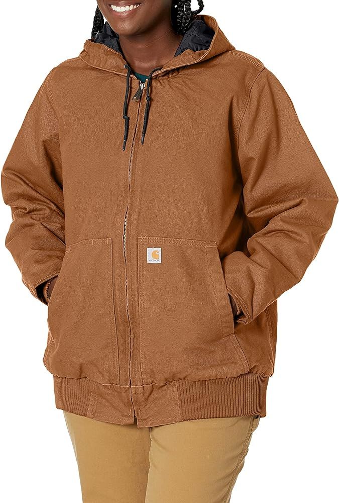 Carhartt Women's Loose Fit Washed Duck Insulated Active Jacket | Amazon (US)