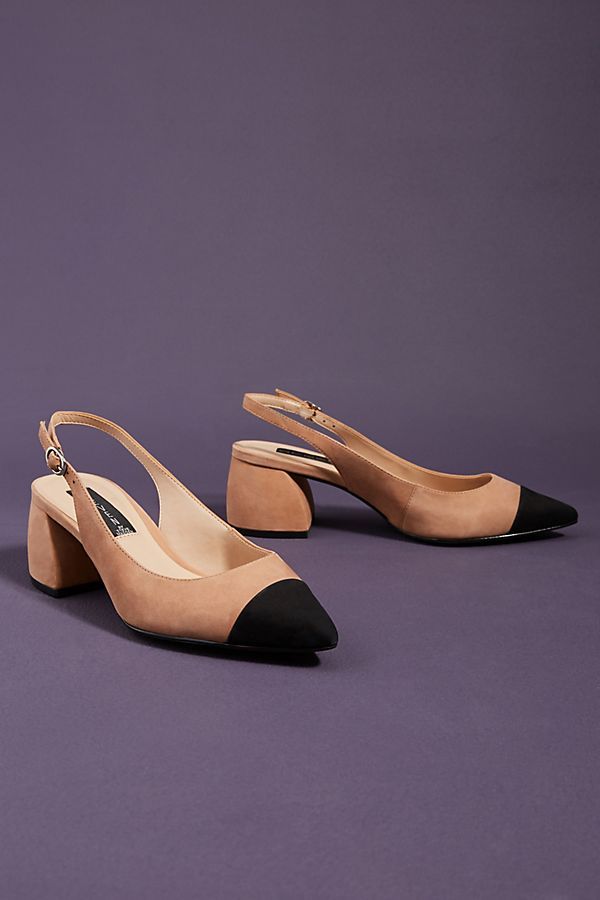 Steven by Steve Madden Agent Suede Slingback Heels | Anthropologie (US)