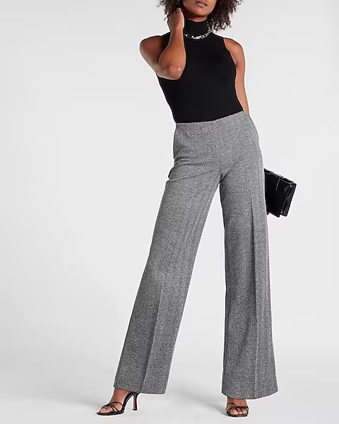 Mid Rise Herringbone Trouser Pant | Express