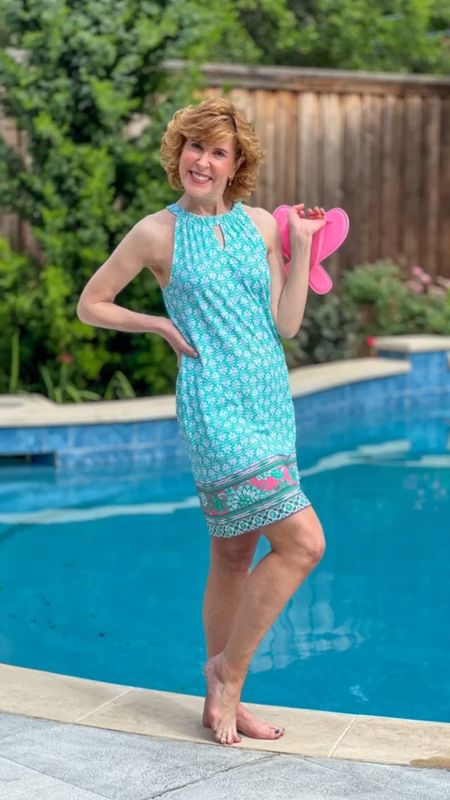This halter neck upf 50+ shift dress is so perfect for summer! It comes in other prints and I love the way the fabric just skins over my body! 

Use code SUZY15 for 15% off your entire order!

#LTKFestival #LTKFindsUnder100 #LTKVideo
